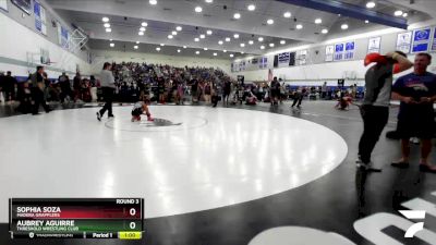 81 lbs Round 3 - Aubrey Aguirre, Threshold Wrestling Club vs Sophia Soza, Madera Grapplers