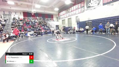 113 lbs 7th Place Match - Esteban Plasencia, St. Augustine vs Michael Bravo, Shadow Hills