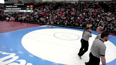 4A 120 lbs Quarterfinal - Aleena Navarrete, WestField vs Jakailei Lujan, Uintah