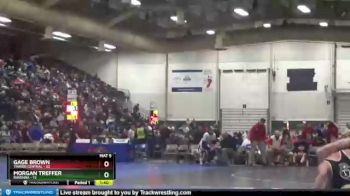 126 lbs Quarterfinals (8 Team) - Morgan Treffer, Ravenna vs Gage Brown, Thayer Central