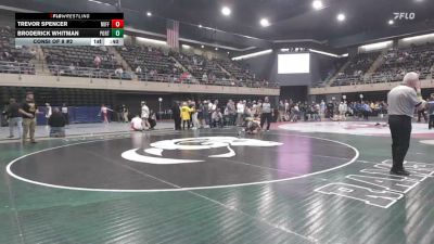 91 lbs Consi Of 8 #2 - Trevor Spencer, Mifflinburg vs Broderick Whitman, Port Crane