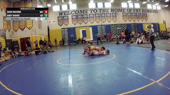 132 lbs Round 3 (8 Team) - Joey Davis, Alpha WC vs Jake Moore, Naperville Central