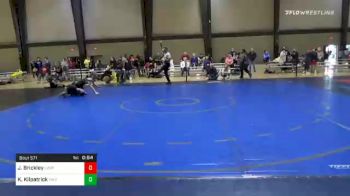 90 lbs Consolation - Jackson Brickley, Level Up vs Kevin Kilpatrick, The Wrestling Center