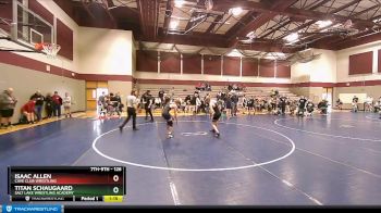 126 lbs Champ. Round 1 - Isaac Allen, Cave Club Wrestling vs Titan Schaugaard, Salt Lake Wrestling Academy