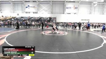 74 lbs Cons. Round 3 - Liam Shortt, Niskayuna You Wrestling vs Phoebe Bishop, Crown City Wrestling Club