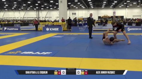 ALEX JUNIOR VAZQUEZ vs SHAI IFTAR A. G. ESQUILIN 2025 World IBJJF Jiu-Jitsu No-Gi Championship