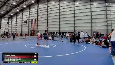 117 lbs Finals (8 Team) - Aspen Gray, Millard South Queens vs Ellie Underwood, Mayhem WC Black