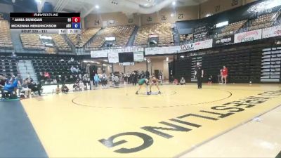 131 lbs Cons. Semi - Mckenna Hendrickson, Adams State vs Jania Dunigan, Schreiner University