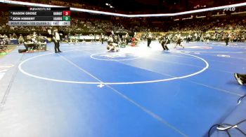 120 Class 2 lbs Cons. Semi - Mason Grosz, Knob Noster vs Zion Hibbert, Logan-Rogersville