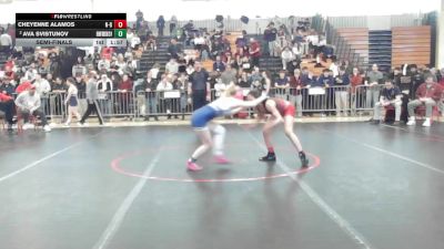 114 lbs Semifinal - Cheyenne Alamos, New Bedford vs Ava Svistunov, Belmont