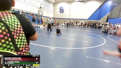 85 lbs Semifinal - A. Yaseen Shah, Team Prestige vs Oliver Maitland, Northside Wrestling Club