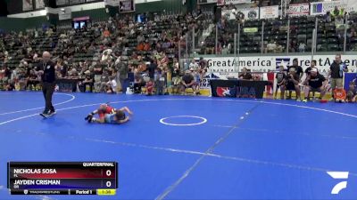 53 lbs Quarterfinal - Nicholas Sosa, FL vs Jayden Crisman, OR