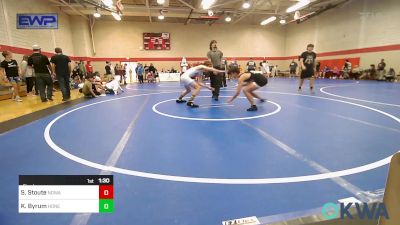 119 lbs Final - Sage Stoute, NORTH DESOTO WRESTLING ACADEMY vs Keller Byrum, Honey Badgers Wrestling Club