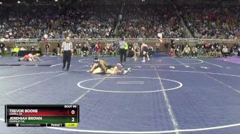 D2-132 lbs Champ. Round 1 - Trevor Boone, Lowell HS vs Jeremiah Brown, Kearsley HS