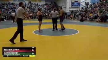 182 lbs 3rd Place Match - Hayden Moaney, Delaware Military Academy vs Matthew Duarte, Caravel Academy
