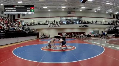 138 lbs 4th Wrestleback (16 Team) - Jacob Harvey, Mt. Pisgah Christian School vs Luke Johnson, Bremen