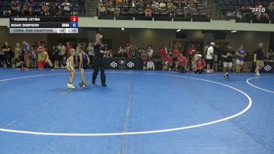 63 lbs Cons. Sub-quarters - Ronnie Leyba vs Noah Simpson, Matsu- Matmen