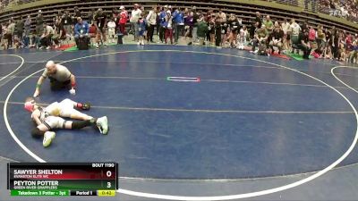 62 lbs Semifinal - Peyton Potter, Green River Grapplers vs Sawyer Shelton, Evanston Elite WC