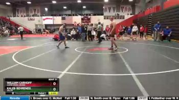 Round 1 - William Carhoff, Clear Creek-Amana vs Kaleb Behrends, Solon