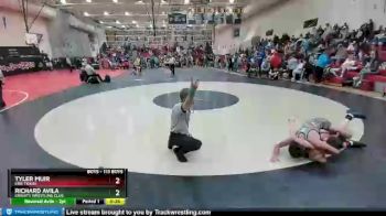 113 Boys Cons. Round 3 - Richard Avila, Knights Wrestling Club vs Tyler Muir, Erie Tigers