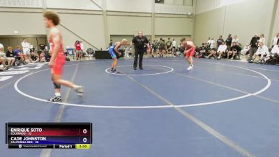 126 lbs Round 3 (8 Team) - Enrique Soto, Colorado vs Cade Johnston, California Red