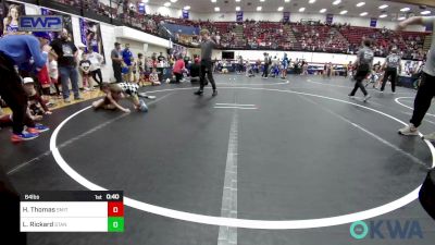 64 lbs Consi Of 8 #2 - Hunter Thomas, Smith Wrestling Academy vs Lawson Rickard, Standfast OKC