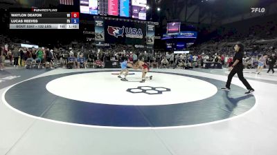 132 lbs Champ. Rd Of 128 - Waylon Deaton, WI vs Lucas Reeves, PA