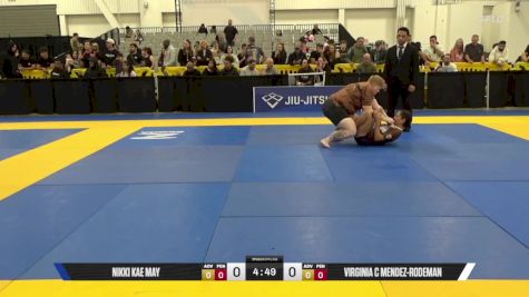 Virginia C Mendez-Rodeman vs Nikki Kae May 2025 World IBJJF Jiu-Jitsu No-Gi Championship