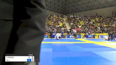 PEDRO PAULO CAMPI AGRIZZI vs DOMINIQUE L. BELL 2019 World Jiu-Jitsu IBJJF Championship