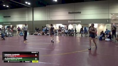 105 lbs Round 5 (6 Team) - Savana Garner, FC Boom Squad vs Alexandria Evans, Charlie`s Angels-WV