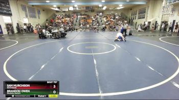 150 lbs Quarterfinal - Brandon Owen, Paloma Valley vs Sam Murchison, Buchanan