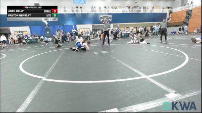 80 lbs Rr Rnd 3 - Aden Kelly, Division Bell Wrestling vs Payton Hensley, Little Axe Takedown Club
