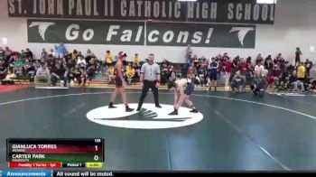 126 lbs Round 1 - Gianluca Torres, Weaver vs Carter Park, Randolph
