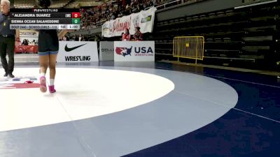 Schoolgirls - 115 lbs Cons. Semis - Alejandra Suarez, Legacy Wrestling Center vs Sienna Ocean Salaheddine