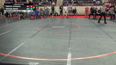 125_B lbs Semifinal - Bentley Ritenour, Mt.Pleasant vs Michael Brady, Council Rock South