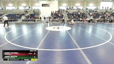 133 lbs Semifinal - Jaden Hinton, Baldwin Wallace vs Jaden Colwell, Springfield