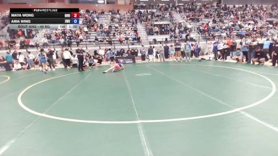 49 kg Champ. Rd Of 64 - Maya Wong, Grapplers HI vs Aria Wing, Steelclaw Wrestling Club