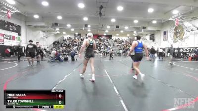 190 lbs Cons. Round 5 - Mike Baeza, San Dimas vs Tyler Townhill, Quartz Hill