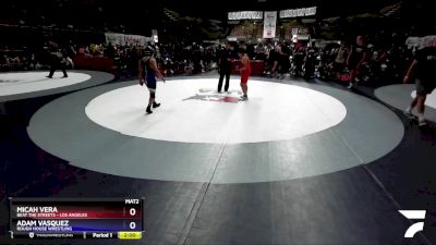 108 lbs Champ. Round 2 - Micah Vera, Beat The Streets - Los Angeles vs Adam Vasquez, Rough House Wrestling