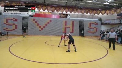 165 lbs Cons. Round 1 - Chad Emmett, Evanston vs Ayden Sanchez, Riverton