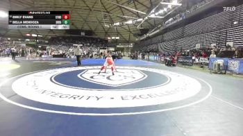 Girls 3A 130 lbs Cons. Round 1 - Emily Evans, Stanwood (Girls) vs Bella Mendoza, Southridge (Girls)