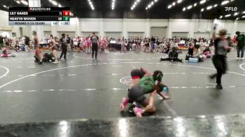 92 lbs Round 3 (10 Team) - Lily Oakes, Takedown Elite vs Heavyn Woods, Oklahoma Mafia