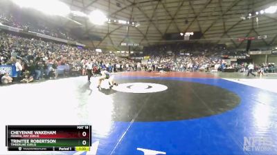 Girls 3A/4A 140 Quarterfinal - Trinitee Robertson, Timberline (Girls) vs Cheyenne Wakeham, Federal Way (Girls)