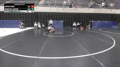 152 lbs Consi Of 8 #2 - Justin Cruz, Paulsboro vs Marcus Lawler, Harrisburg