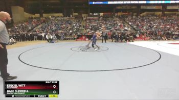 6A - 113 lbs 1st Place Match - Gabe Sherrell, Olathe Northwest vs Ezekiel Witt, Manhattan