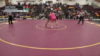 235 lbs 1st Place Match - Deionna Borders, Berea Midpark vs Gabby Oregon, Archbold High School