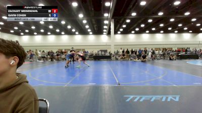 165 lbs Cons. Round 3 - Zachary Meisenzahl, WV vs Gavin Cohen, FL