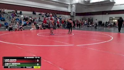 67-75 lbs Round 3 - Chevy Nierman, Perry Meridian WC vs Liam Adams, Center Grove WC