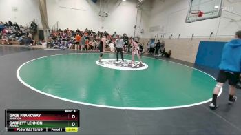 150A Champ. Round 1 - Gage Francway, Riverton vs Garrett Lennon, Powell