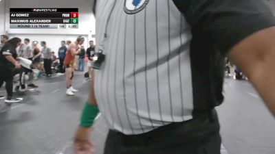 126 lbs Round 1 (4 Team) - AJ Gomez, Parabellum WA White vs Maximus Alexander, 84 Athletes
